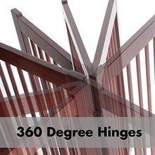 Load image into Gallery viewer, Primetime Petz 33238-G8 360 Configurable Dog Gate with Door – Indoor Freestanding Walk Through Wood Pet Gate,Walnut,36"