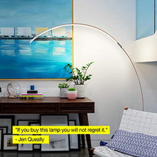 Load image into Gallery viewer, Brightech Sparq - Hanging, LED Arc Floor Lamp - Over The Couch, Contemporary Standing Lamp - Modern, Dimmable Light Arching from Behind The Sofa - Living Room & Office Pole Lamp