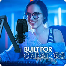 Load image into Gallery viewer, Movo ASM-7 Desktop Mic Boom Arm Stand - Desk Mic Stand with Desktop Clamp - Adjustable Microphone Arm Desk Mount - Compatible with Shure SM7B/MV7, Blue Yeti, HyperX Quadcast, Rode PodMic, and More