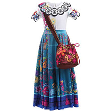 Load image into Gallery viewer, Kids Mirabel Isabella Luisa Pepa Dolores Costume Girls Mirabel Isabela Dress Cosplay Outfit Princess Dress Up (Blue, 120(5-6Years))