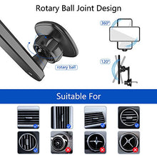 Load image into Gallery viewer, Magnetic Phone Car Mount Holder, Car Air Vent Magnetic Cell Phone Holder with Upgraded Clamp and Strong Magnets for Car Compatible with 4-6.7 Inch Smartphone and Tablets