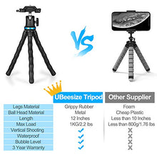 Load image into Gallery viewer, Phone Tripod, UBeesize 12 Inch Flexible Cell Phone Tripod Stand Holder with Wireless Remote Shutter & Universal Phone Mount, Compatible with iPhone/Android/DSLR/GoPro Camera