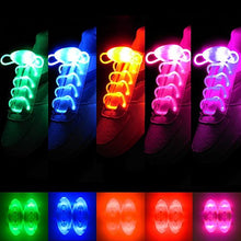 Load image into Gallery viewer, 2win2buy 5 Pairs LED Light Up Shoelaces Casual Sneaker Waterproof Plastic Shoe Strings Halloween Christmas Party Disco Dancing Hip Pop Running Decorations Glow up Necessaries