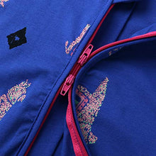 Load image into Gallery viewer, Kids Tales Baby Boys Girls Zipper Short Sleeve Pajama Sleeper Cotton Romper(Size 3M-3T) Blue