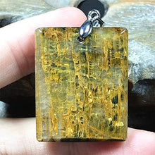 Load image into Gallery viewer, Natural Pietersite Stone Pendant Pietersite Crystal Stone Jewelry For Women Men Healing Energy Luck Gift 31x25x6mm rectangle Beads Silver Rare Gemstone AAAAA