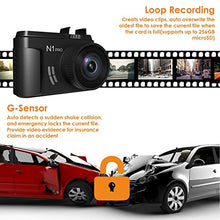 Load image into Gallery viewer, Vantrue N1 Pro Mini Dash Cam Full HD 1920x1080P Car Dash Camera 1.5 inch 160 Degree DashCam with Sony Night Vision Sensor, 24 Hours Parking Mode, Motion Sensor, Collision Detection, Support 256GB Max