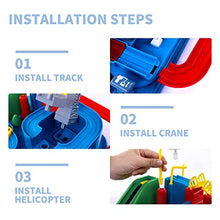 Load image into Gallery viewer, TEMI Kids Race Track Toys for Boy Car Adventure Toy for 3 4 5 6 7 Years Old Boys Girls, Puzzle Rail Car, City Rescue Playsets Magnet Toys w/ 3 Mini Cars, Preschool Educational Car Games Gift Toys