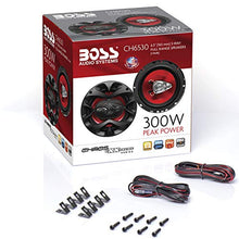 Load image into Gallery viewer, BOSS Audio Systems CH6530 Car Speakers - 300 Watts of Power Per Pair and 150 Watts Each, 6.5 Inch, Full Range, 3 Way, Sold in Pairs