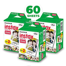 Load image into Gallery viewer, Fujifilm Instax Mini 11 Instant Camera - Ice White (16654798) + 3 Packs Fujifilm Instax Mini Twin Pack Instant Film (16437396) + Batteries + Case + Cloth