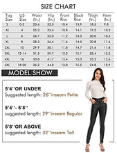 Load image into Gallery viewer, ECUPPER Women Black Faux Leather Stretch Sexy Pant Fleece Lined 29" Inseam-Regular 5XL-48
