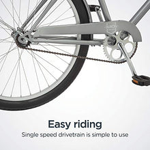 Load image into Gallery viewer, Schwinn Huron Adult Beach Cruiser Bike, Featuring 17-Inch/Medium Steel Step-Over Frames, 1-Speed Drivetrains, Grey