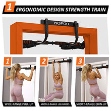 Load image into Gallery viewer, Doorway Pull Up Bar with Ergonomic Grip, Exercise Equipment Body Gym System No Screws Trainer, Multi-Grip Chin Up Bar & Exercise Bar & Home Workout
