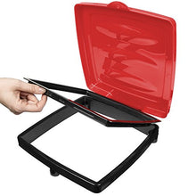 Load image into Gallery viewer, Wakeman Portable Trash Bag Holder- Collapsible Trashcan for Garbage and Indoor/Outdoor Use Outdoors -Ideal for Camping Recycling and More (Red)