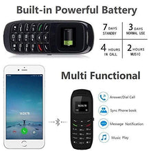 Load image into Gallery viewer, Unlocked Bluetooth Mini Mobile Phones-BM70 GSM Bluetooth Handset Phone Earphone Dialer Support Nano SIM Card 0.66inch(Black)