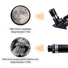 Load image into Gallery viewer, ToyerBee Telescope for Kids& Beginners, 70mm Aperture 300mm Astronomical Refractor Telescope, Tripod& Finder Scope- Portable Travel Telescope with Smartphone Adapter and Wireless Remote