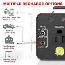 Load image into Gallery viewer, NEXPOW Portable Power Station, 48000mAh Solar Generator Lithium Polymer Battery Emergency Backup Portable Power Source with 110V/120W(Peak 150W) AC Inverter Outlet, USB-C PD 3.0, for Outdoors Camping