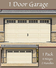Load image into Gallery viewer, Household Essentials Hinge IT Premium Carriage House Handle & Hinge 6 pc. Black Garage Door Magnet