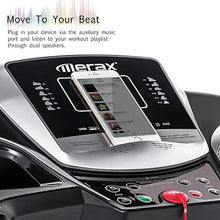 Load image into Gallery viewer, Merax Easy Assembly Folding Treadmill Motorized Running Jogging Machine (Gray Black)
