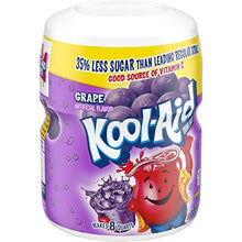 Load image into Gallery viewer, Kool-Aid Caffeine Free Grape Sweetened Powdered Drink Mix 1 Count 19 oz Canister