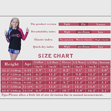 Load image into Gallery viewer, HOLIEBEE Girls Rash Guard Swimwear Long Sleeve Swimsuit 3 Pcs Set with Swim Hat Quick Dry UPF 50+ Size 7-8 Years