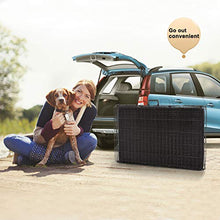 Load image into Gallery viewer, BestPet Dog Crate Double Door Folding Metal Dog Cage Plastic Tray Pet Crate Pet Cage W/Divider,24" 30" 36" 42" 48" (42" Dog Cage)
