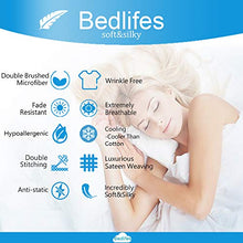 Load image into Gallery viewer, Bedlifes Luxury Bed Sheet Set – Fluorescent Green Sheets Super Soft Microfiber Sheets – 16"Deep Pocket – Wrinkle Free Egyptian Sheets -Hypoallergenic King Sheet Set – Lemon Yellow 4 Piece
