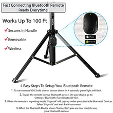 Load image into Gallery viewer, Fugetek 51" Professional Selfie Stick & Tripod, Phone Holder, Removable Bluetooth Remote, Portable All in One, Heavy Duty Aluminum, Compatible with iPhone & Android Devices, Non Skid Feet, Black