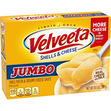 Load image into Gallery viewer, Velveeta Shells & Cheese Jumbo Shell Pasta & Cheese Sauce Meal (10.1 oz Box)