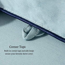 Load image into Gallery viewer, LEISURELY COLLECTION All Season 100% Cotton Quilted Comforter Soft Breathable Fluffy (Miami Blue, Full/Queen)