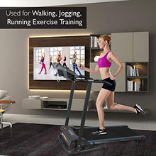 Load image into Gallery viewer, SereneLife Smart Electric Folding Treadmill – Easy Assembly Fitness Motorized Running Jogging Exercise Machine with Manual Incline Adjustment, 12 Preset Programs | SLFTRD20 Model
