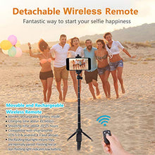 Load image into Gallery viewer, Selfie Stick,40 Inch Extendable Selfie Stick Tripod and Phone Tripod Stand with Rechargeable Wireless Remote,Compatible with iPhone 11 Pro Xs X 8 7 6 Plus,Samsung Galaxy S8 S9 S10,Gopro,Camera