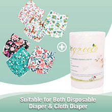Load image into Gallery viewer, wegreeco 100% Bamboo Unscented Diaper Liners - Fragance Free and Chlorine Free - 100 Sheets Per Roll ( 2 Roll, Bamboo)