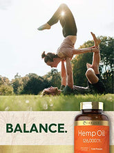 Load image into Gallery viewer, Hemp Oil Capsules | 126,000 mg | 180 Softgels | Non-GMO, Gluten Free | by Carlyle