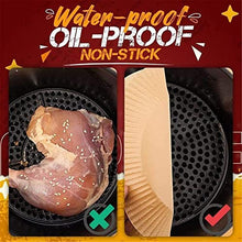 Load image into Gallery viewer, Air Fryer Disposable Paper Liner Non-Stick Liners Baking for Oil-proof Water-proof Food Grade Parchment Roasting (25pcs)