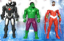 Load image into Gallery viewer, Marvel Avengers Action Figures - Iron Man, Hulk, Black Panther, Captain America, Spider Man, Ant Man, War Machine & Falcon! (8 Action Figures)