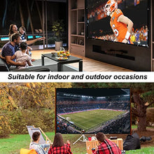 Load image into Gallery viewer, White Projector Screen 120 inch 16:9 for Indoor 4K Home Theater or Backyard Outdoor Anti-Crease Foldable and Portable HD Movie Projection