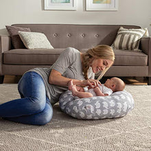 Load image into Gallery viewer, Boppy Original Newborn Lounger, Elephant Love Gray
