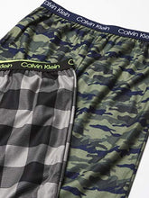 Load image into Gallery viewer, Calvin Klein Boys' Sleepwear Super Soft Brushed Micro Pajama Pant, 2 Pack, Green Camo/Black Buffalo Plaid, XL