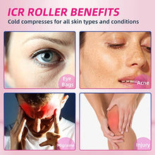Load image into Gallery viewer, Ice face roller, Ice roller for Face Eyes and Neck, Pelctfcr Silicone Ice Face Roller Skin Care Mold, Brighten Skin & Enhance Your Natural Glow, Remove Fine Lines,Shrink Pores, Reusable Facial Treatment