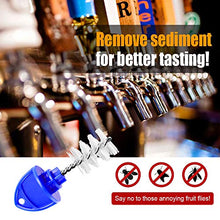 Load image into Gallery viewer, FERRODAY Faucet Tap Plug Brush Plug for Beer Faucet Draft Beer Tap Cover Tap Plugs Beer Brush Plug Beer Faucet Brush Caps Cover Beer Faucet Cleaning Brush - 15 Pack Blue Tap Brush Plug
