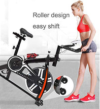 Load image into Gallery viewer, Exercise Bike Recumbent Spin Cycling Bike Indoor Cycle Stationary Workout Equipment with Pulse W/LCD Display and Adjustable Foot for Home Office (Black)