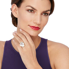 Load image into Gallery viewer, Ross-Simons Cultured Baroque Keshi Pearl Free-Form Ring in 18kt Gold Over Sterling