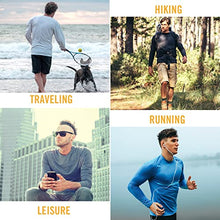 Load image into Gallery viewer, BALEAF Men's Long Sleeve Shirts Lightweight UPF 50+ Sun Protection SPF T-Shirts Fishing Hiking Running Gray Size XXL