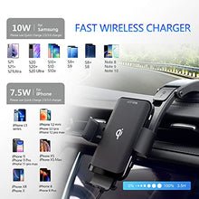 Load image into Gallery viewer, JOYVEVA Wireless Car Charger, Fast Charging Auto Clamping Car Mount, Air Vent Dashboard Car Phone Holder for Galaxy S22/S22+/S22 Ultra/Note21 Ultra/S21 iPhone13 Series/12/11/X(with QC3.0 Car Adapter)