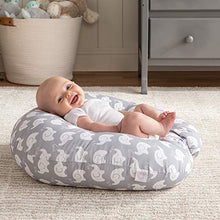 Load image into Gallery viewer, Boppy Original Newborn Lounger, Elephant Love Gray
