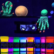 Load image into Gallery viewer, 'XXL Set' 24 Cans of Glow in the Dark Paint by neon nights | Luminescent & Phosphorescent, Self-Luminous Paints