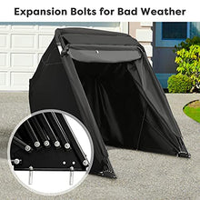Load image into Gallery viewer, Quictent Heavy Duty Motorcycle Shelter Shed Cover Storage Garage Tent with TSA Code Lock & Carry Bag, Small Size
