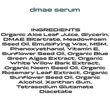 Load image into Gallery viewer, DMAE MSM Facial Serum 2 oz Lifts Tightens Plumps Firms For Dry Skin Reduce Wrinkles Lines Sagging Anti-Aging