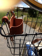 Load image into Gallery viewer, Rocky Mountain Holster Leather Bicycle Cup Holder - Brown