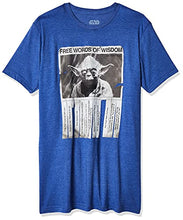Load image into Gallery viewer, Star Wars Men's Words of Wisdom T-Shirt, Royal Heather, 3XL